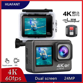 G9Pro 4K Action Camera - 60FPS, 24MP, Dual Screen, Wi-Fi, Waterproof, Remote Control