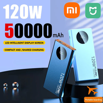 Xiaomi MIJIA 50000mAh Power Bank - Super Fast Charging, 120W PD, iPhone Support