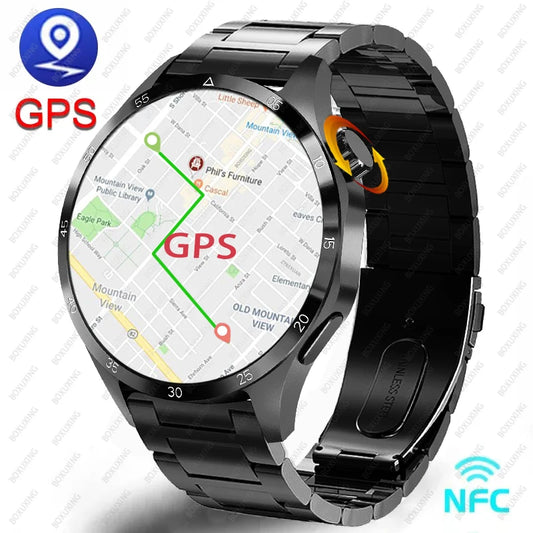 Huawei Xiaomi GT4 Pro Smart Watch - NFC, GPS, AMOLED Screen, Heart Rate, Bluetooth Call
