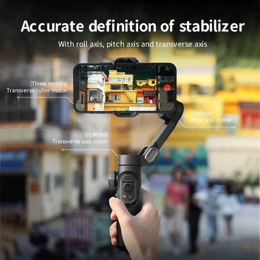AOCHUAN Smart XE Gimbal Stabilizer with Fill Light - Ideal for TikTok and Vlogging
